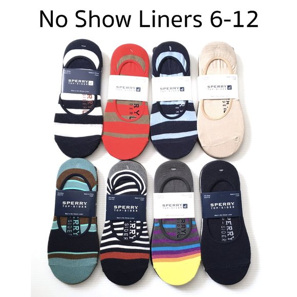 3 PAIRS Sperry Men's No Show Liner One Size - Picture 1 of 5